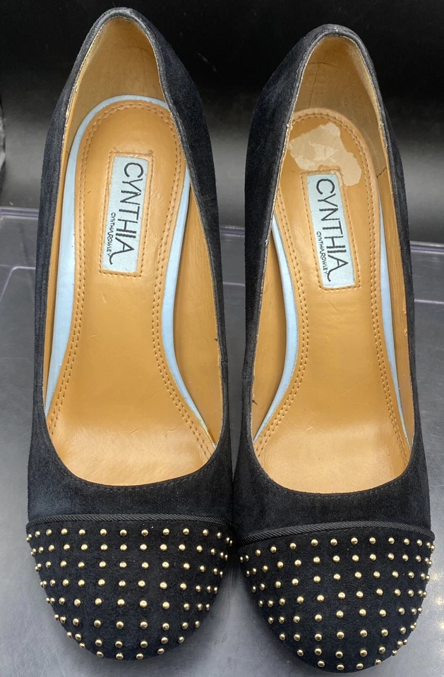 Cynthia Rowley 345 Suede High Heels – Women’s – Size 6 – Black – Good Pre-Owned! - Image 1 of 4