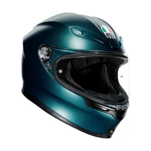 AGV K-6 Mono Full Face Motorcycle Helmet - Petrole Matte - Picture 1 of 6