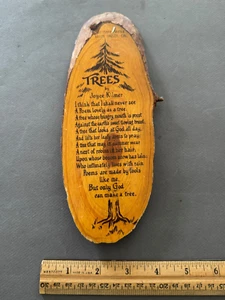 ÁRBOLES DE JOYCE KILMER POEMA SOBRE REBANADA DE ÁRBOL CASTILLO DE SCOTTY VALLE DE LA MUERTE, CA - Imagen 1 de 7