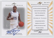 2012 Leaf Signature Series Marquis Teague #BA-MT1 Rookie Auto RC