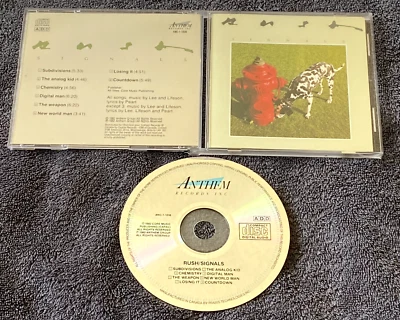 RUSH - Señales CD HIMNO PRAXIS ANC-1-1038 OOP CASI COMO NUEVO Primera Presión RARO Foto 1 de 2
