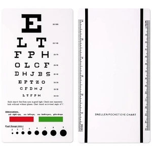 Gráfico ocular Snellen de bolsillo ENFERMERA ELITE para examen visual - Imagen 1 de 7
