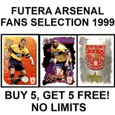 FUTERA ARSENAL FANS SELECTION 1999 (1 to 99) PLEASE SELECT CARDS