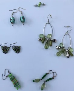 Bulk Lot 6 Pairs Unique Vintage Jewellery Earrings ‘Envy’ - Bild 1 von 5