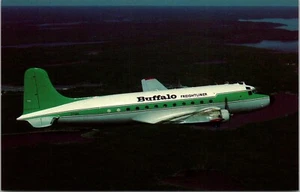 Buffalo Airways Freightliner Doulas DC-4 C-FIQM MSN 36088/482 Postcard A65 - Picture 1 of 2