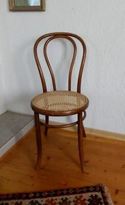 Fischel Kaffeehausstuhl Wiener Geflecht Bugholzstuhl - Bild 1 von 6