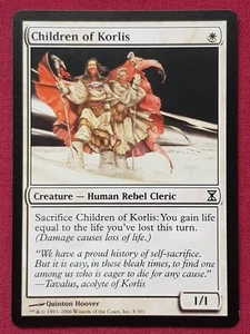 Magic The Gathering TIME SPIRAL CHILDREN OF KORLIS white card MTG - Picture 1 of 2