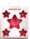 Girls - Keep Sparkling - Jewellery Set - 4 Rings & 1 Bracelet - Brand New