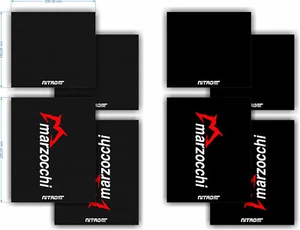 Marzocchi Upper Middle Fork Suspension Guards Covers Graphics Stickers Motocross - Picture 1 of 3