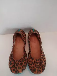 Tieks By Gavrieli Leopard Print Leather Ballet Flats US Womens Size 5 RARE HTF - Picture 1 of 11
