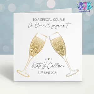 Personalised Congratulations On Your Engagement Card, For the Special Couple - Picture 1 of 3