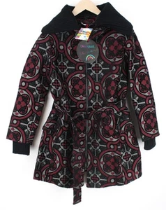 Abrigo Rojo Jacquard Bordado Designer DESIGUAL Sagitario Mujer EU38 - Imagen 1 de 6