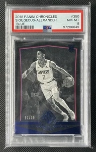 Chronicles Shai Gilgeous-Alexander Rookie RC 2018-19 Majestic 350 azul/99 PSA 8 - Imagen 1 de 2