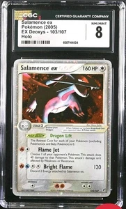 Pokemon Salamence ex 103/107 EX Deoxys Holo CGC 8 NM-MINT (PACK FRESH) - Picture 1 of 3