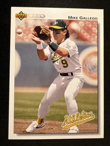 1992 Upper Deck-MLB Edición #193 Mike Gallego/Oakland Athletics/2B ⚾🐷⚾ - Imagen 1 de 2