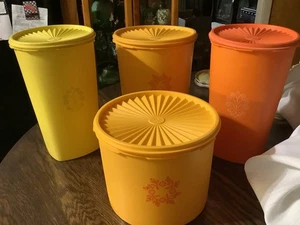 4 teiliges Set MCM Tupperware Aufbewahrung.Behälter  - Bild 1 von 14