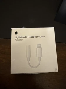 Original Zubehör Hersteller Apple Lightning auf Kopfhörer 3,5 mm Klinke Adapter - Weiß MMX62AM/A - Bild 1 von 2
