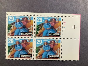 US Scott # 2722, Oklahoma!, Plate Block of (4) 1993 29¢ Stamps, MNH - Picture 1 of 1