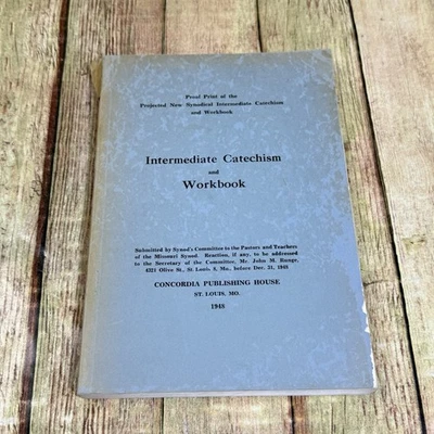 Intermediate Catechism and Workbook Concordia Publishing 1948 - Image 1 of 4