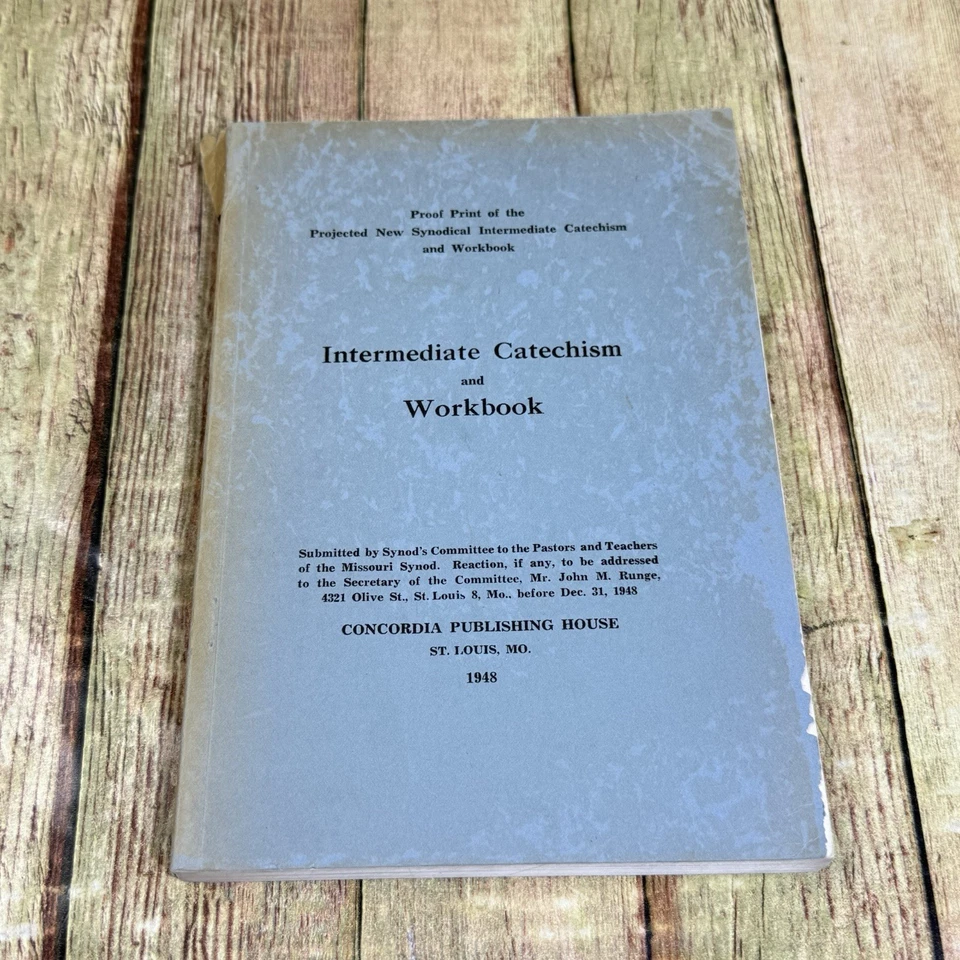 Intermediate Catechism and Workbook Concordia Publishing 1948 - Image 1 of 4