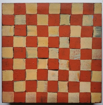 Gemälde Acryl Quadrate Konstruktiv Modern Avantgarde Gudrun Freder Nachlass - Bild 1 von 4