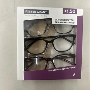 Paquete de 3 gafas de lectura Design Optics Foster Grant +1,50 - Imagen 1 de 2