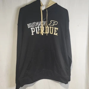 Purdue Boilermakers Black Athletic Student Large School Pride Sweatshirt Hoodie - Picture 1 of 8