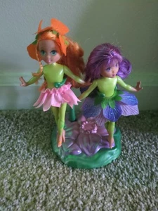Barbie Fairytopia PETAL PIXIES Omma & Organza Bambole 5" 2004 Mattel - Foto 1 di 4