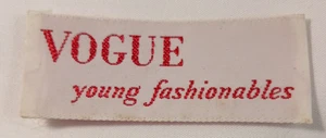 Vintage VOGUE Young Fashionables sewing designer fashion clothing label - Picture 1 of 2