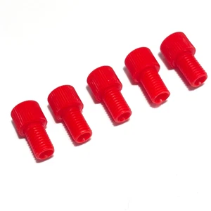VICI Jour Flange-Free Fingertight Fittings 1/16" 1/4"-28 P/N 040 Red 5 pcs. HPLC - Picture 1 of 7