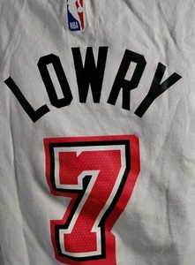 NBA Nike Miami Heat Tee Lowry #7- Men Large Pre-owned Excellent Condition.  - Picture 1 of 7