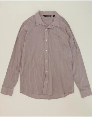 TRAVIS MATHEW Mens Shirt Large Grey Striped Cotton BK12 - Image 1 of 3