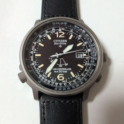 Citizen Promaster Eco Drive Solar Titanium Radio Controlled Watch H411 - image 1 of 4