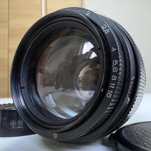 [Exc-] Jupiter 9 MC 85mm f2 Portrait Objektiv M42 Mount mit Pentax K Adapter Japan - Bild 1 von 22