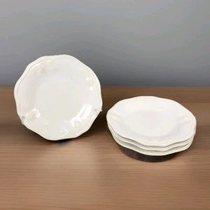 Lenox Butler's Pantry Gourmet Salatteller 9,75" ~ Geprägtes Elfenbein & Creme ~ 4er Set - Bild 1 von 10