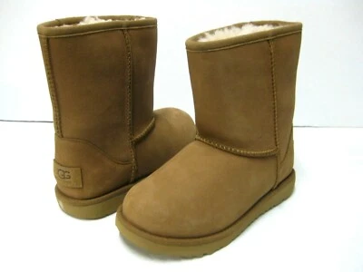 UGG CLASSIC SHORT II WP KID BOOTS CHESTNUT LEATHER US 13 /UK 12 /EU 31 /JP 19.5 - Image 1 of 4