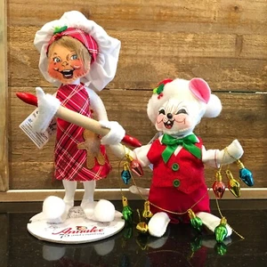 Annalee Sugar & Spice Chef Elfe Whimsy Mouse mit Lichtern Weihnachten - Bild 1 von 5