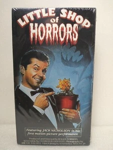 The Little Shop of Horrors ~Starring Jack Nicholson ~(VHS, 1987) ~New / Sealed - Picture 1 of 3