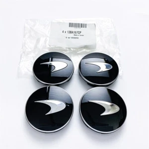 Mclaren 570s 600LT 720s Black Wheel Hub Cap Set OEM 13BA167CP - Bild 1 von 3