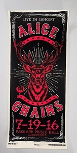 Poster Alice In Chains Packard Music Warren OH 2016 serigrafia ufficiale firmato - Foto 1 di 10