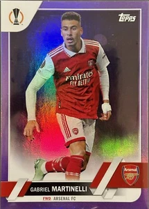 2023 Topps UEFA UEL Gabriel Martinelli Purple /75 #57 - Picture 1 of 2