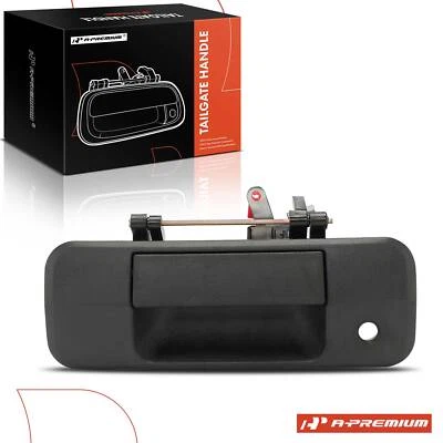 Manija de pestillo de puerta trasera negra texturizada A-Premium con bisel para Toyota Tundra 07-13 Foto 1 de 4