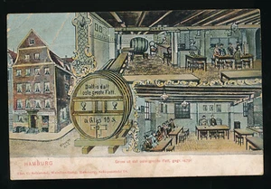 Litho-Karte aus Hamburg Gruss ut dat oole groote Fatt Deutschland (503) - Imagen 1 de 2