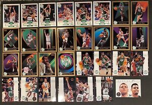 Boston Celtics Basketball Trading Cards - Lot of 46, 1990-2023, Bird, Tatum, etc