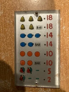 Letrero de tarjeta Jennings Govenor de colección de premios de máquina tragamonedas - Imagen 1 de 3