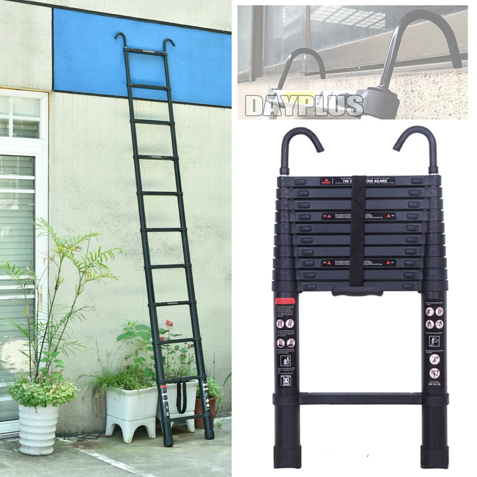 Pliable Polyvalente Escabeau Alu de Haute Qualité Avec Crochet 6.2M 3.8M Échelle - Photo 1/4