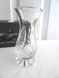 Florero nocturno de cristal 24 % plomo Waterford 5" patrón Lismore - Imagen 1 de 5