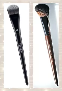 SEPHORA #47 + Make Up For Ever #150 Blush, Slanted Foundation Makeup Brush Set - Picture 1 of 8