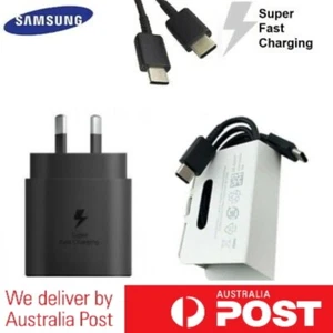 SAMSUNG GALAXY 25w super fast wall charger S21 S22 S23 S24+ S25 Ultra Note 20 - Picture 1 of 11