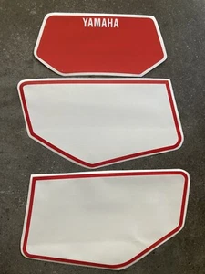 yamaha 1987 TT350 Raceplates Decal Set/ Background Sticker Kit - Picture 1 of 4